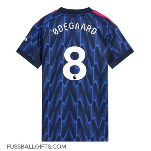 Arsenal Martin Odegaard #8 Fußballbekleidung Auswärtstrikot Damen 2025-26 Kurzarm